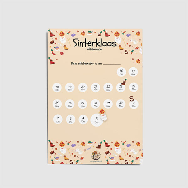 Sinterklaas aftelkalender 1